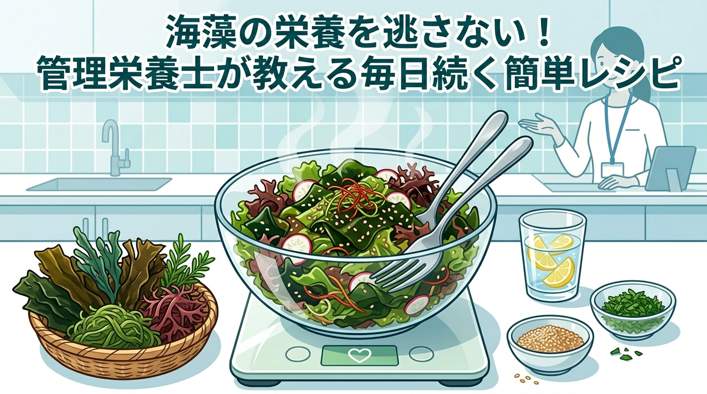 海藻の栄養を逃さない！管理栄養士が教える毎日続く簡単レシピ