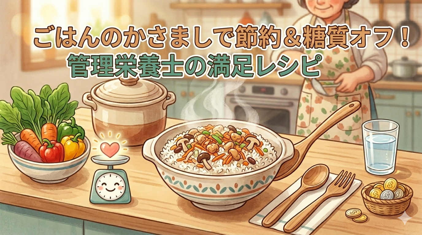 ごはんのかさましで節約＆糖質オフ！管理栄養士の満足レシピ