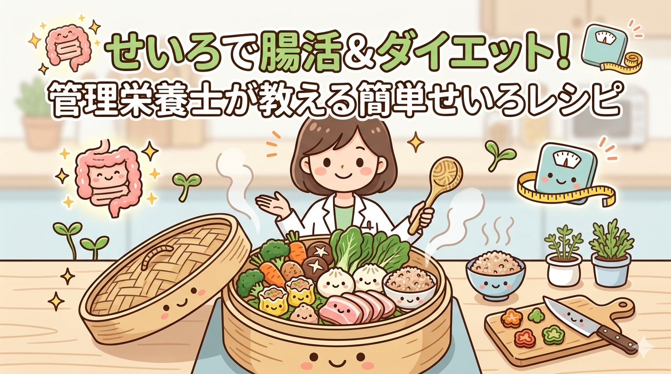 せいろで腸活＆ダイエット！管理栄養士が教える簡単せいろレシピ