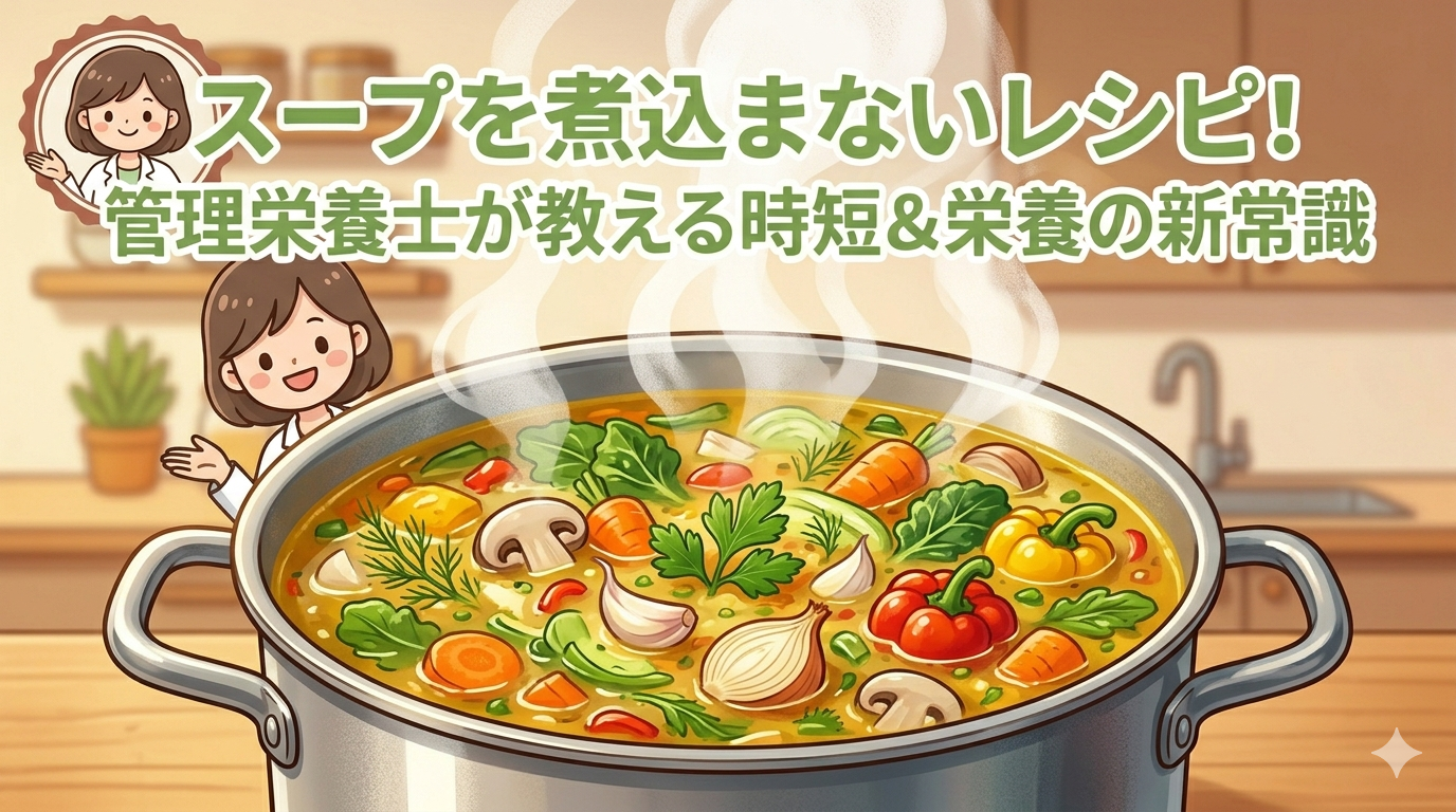 スープを煮込まないレシピ！管理栄養士が教える時短＆栄養の新常識